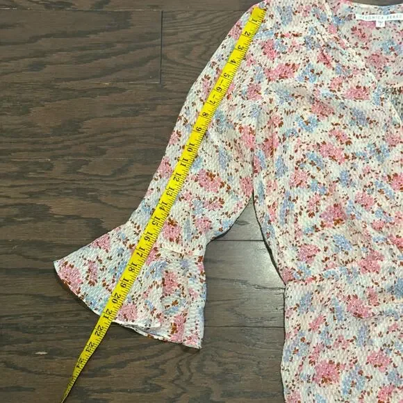 Veronica Beard Floral Silk Sean Mini Dress Size 8 - Picture 9 of 14